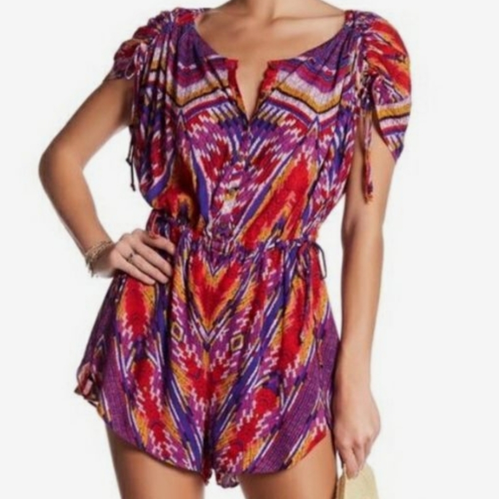 Free People Colorful Romper